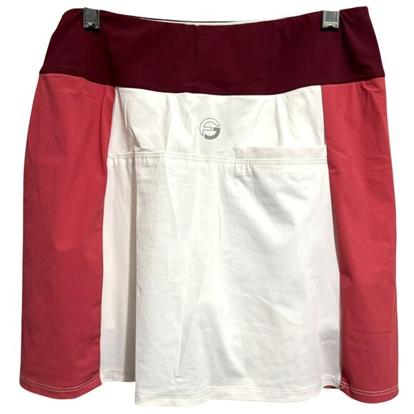 Foray Golf Womens Skort Sz Small ColorBlock Welt Back Pocket Mid-Rise Stretch - Picture 2 of 5